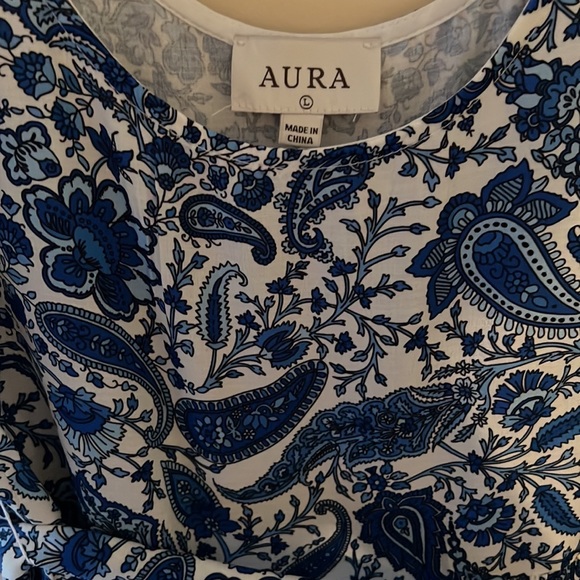 Red Dress Boutique Blue Floral Paisley Dress NWT - Picture 4 of 6